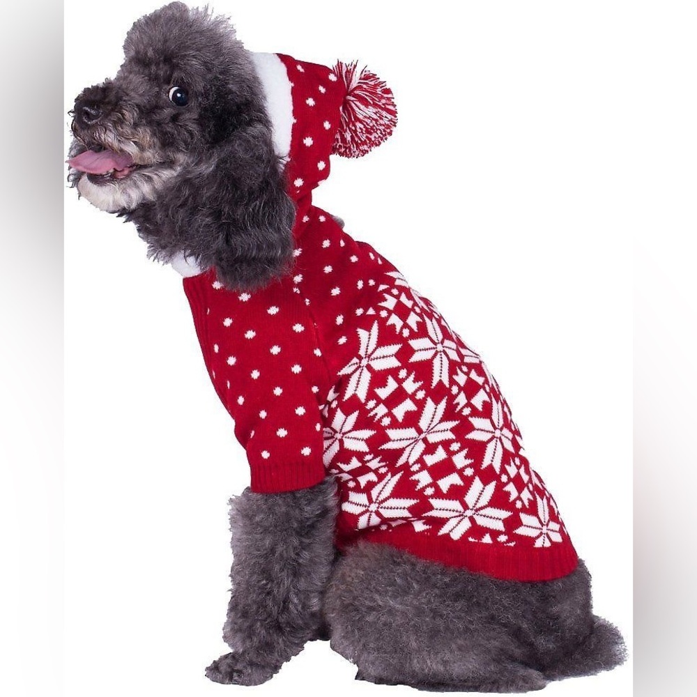 NWT  Blueberry dog hooded dog sweater, 20” XXL.